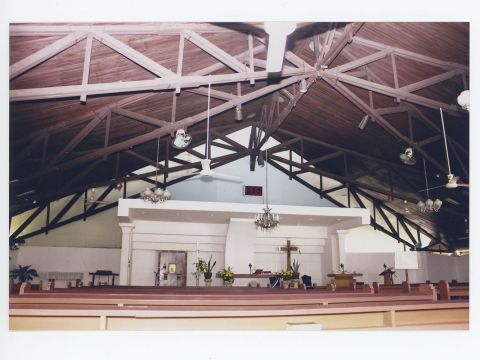 Detail Interior Gereja Kristus Raja