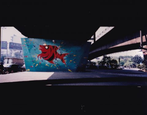 Foto Instalasi Mural Jak Art@ 2001