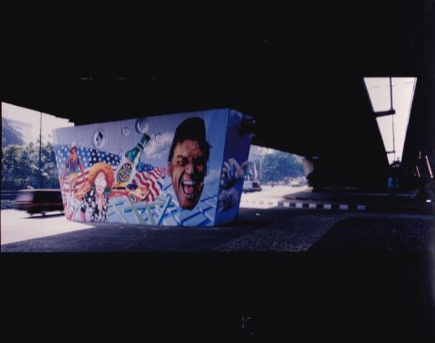 Foto Instalasi Mural Jak Art@ 2001