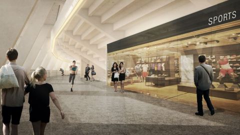 Ilustrasi 3D Rancangan Stadion Utama Gelora Bung Karno