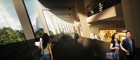 Ilustrasi 3D Rancangan Stadion Utama Gelora Bung Karno
