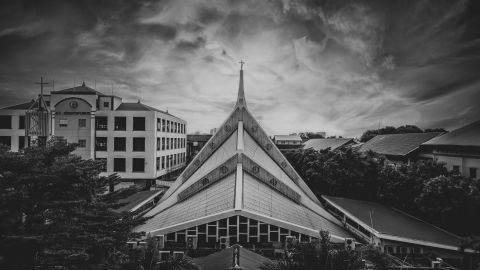Tampak Depan atas Gereja St. Kristoforus
