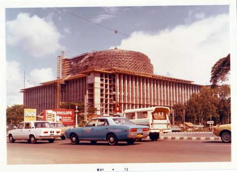 Foto Konstruksi Masjid Istiqlal