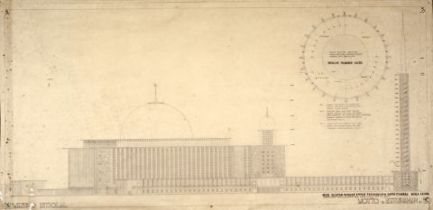Masjid Istiqlal Motto Ketuhanan - Tampak Sisi Selatan Masjid Istiqlal (gambar 5)