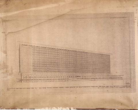 Pra-Rentjana Gedung Markas Besar Angkatan Udara R.I. Djalan Mampang Prapatan. Pantjoran. Djakarta.