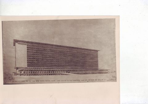Pra-Rentjana Gedung Markas Besar Angkatan Udara R.I. Djalan Mampang Prapatan. Pantjoran. Djakarta.