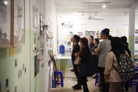 Suasana Pameran occupying>modernism di Galeri Kopimanyar