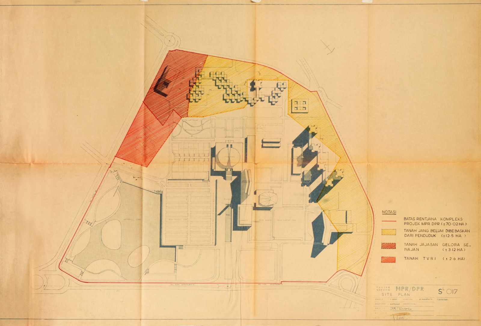 Projek Gedung MPR/DPR, Site Plan