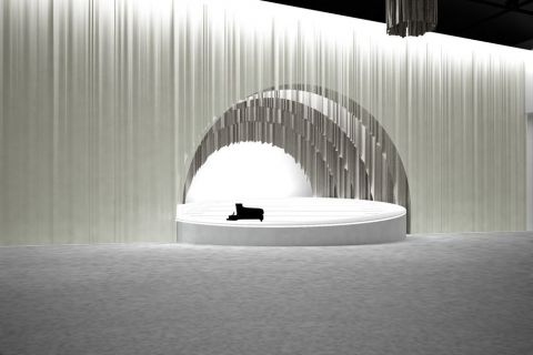 Ilustrasi 3D Panggung Konser Salute